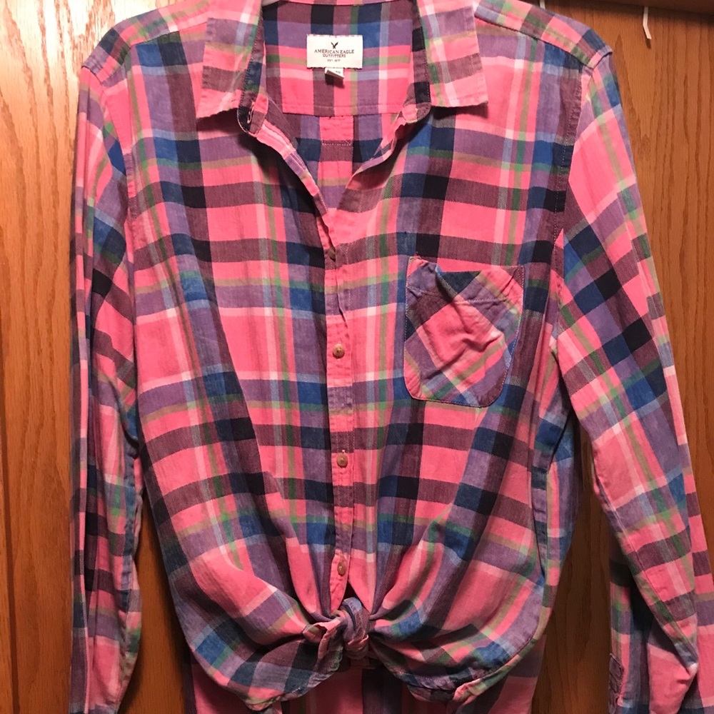 Tie button down shirt too big for me now